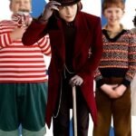 Johnny Depp Willy Wonka Maroon Wool Coat