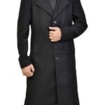 Justified Raylan Givens Black Wool Finish Trench Coat