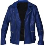 Mars Jared Leto Blue Leather Jacket