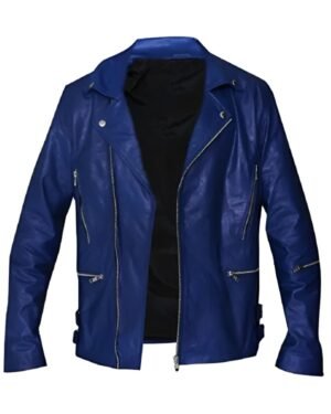 Mars Jared Leto Blue Leather Jacket