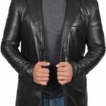 Men’s Leather Blazer – Real Lambskin Black