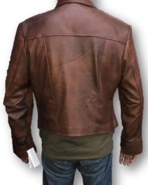Rugged Distressed Leather Jacket Inspired by Jason Momoa’s Aquaman Look