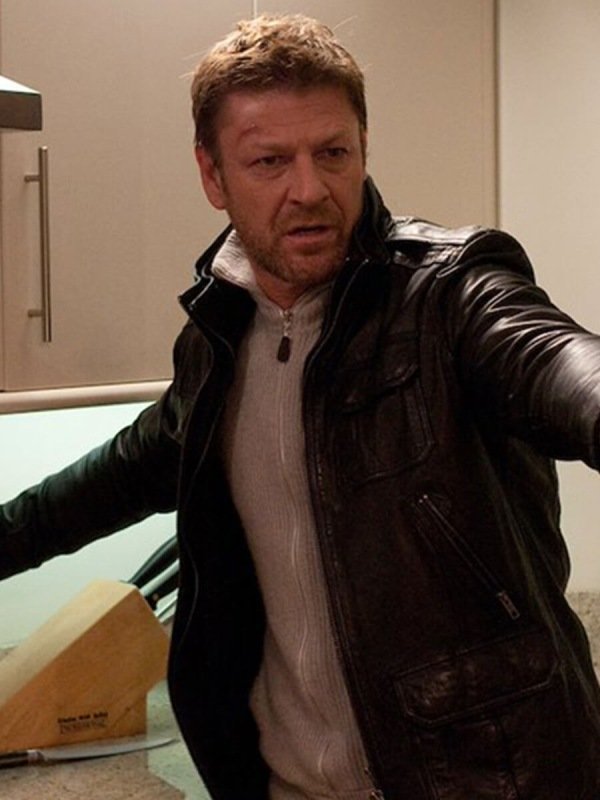 Sean Bean Cleanskin Ewan Leather Jacket