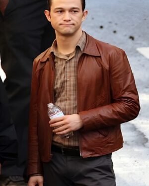 Sleek Leather Jacket Inspired by Joseph Gordon-Levitt’s Look as Arthur in Inception