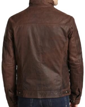 Stylish Black Leather Jacket Inspired by Agent Grant Ward from Agents