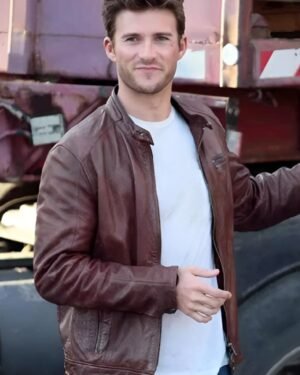 Stylish Celebrity Inspired Brown Leather Jacket for Men