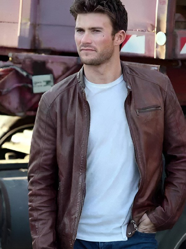 Stylish Celebrity Inspired Brown Leather Jacketfor Men