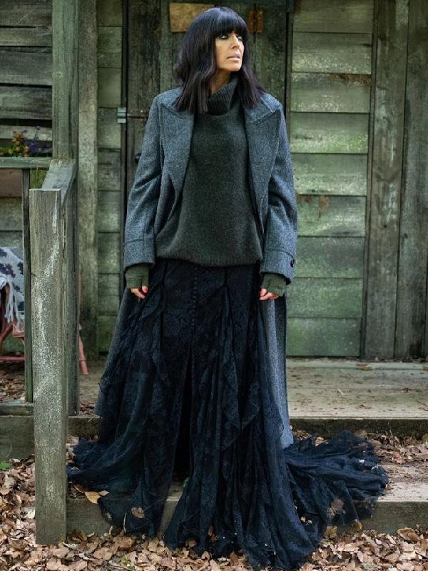 The Traitors UK Claudia Winkleman Grey Wool Coat