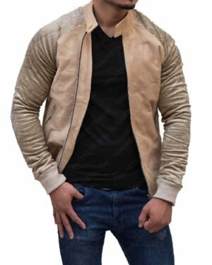 Trendy Black Leather Jacket Inspired by Will Smith in Focus
