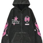 Verdusa Men's Grunge Vintage Graphic  Hoodies