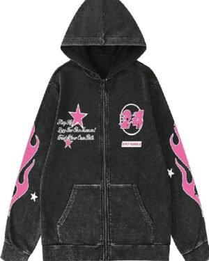 Verdusa Men's Grunge Vintage Graphic Hoodies