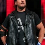 WWE AJ Styles Black Leather Vest