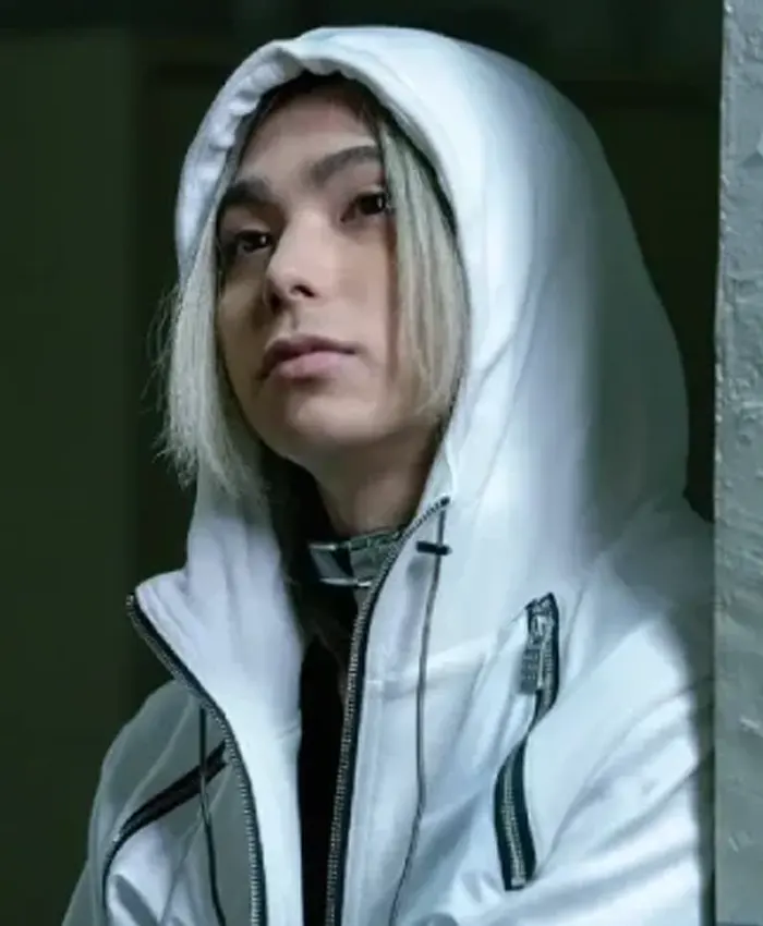 Alice in Borderland S02 Shuntaro Chishiya White Hoodie Jacket - Image 1