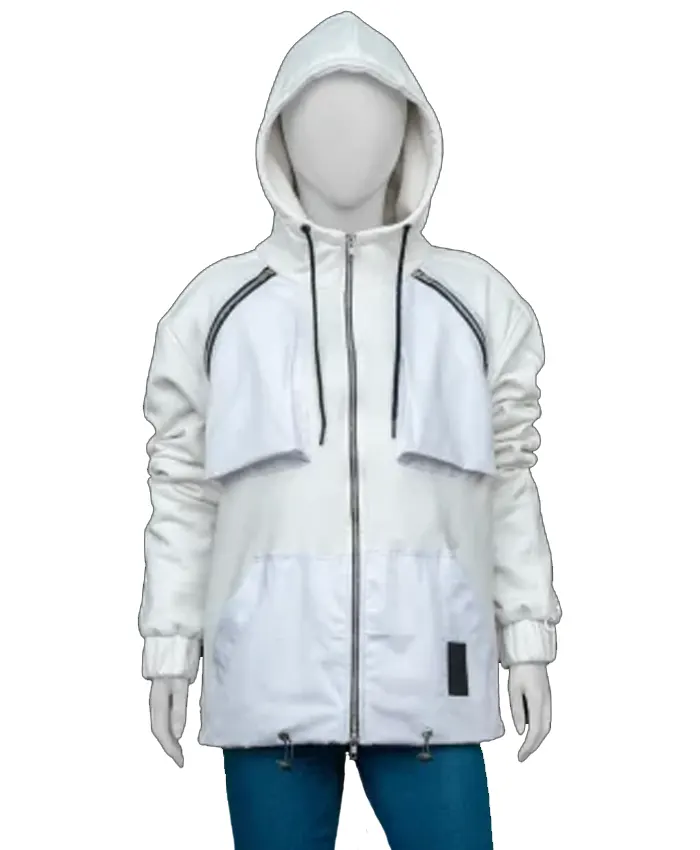 Alice in Borderland S02 Shuntaro Chishiya White Hoodie Jacket - Image 2