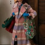 Elsbeth S3 Carrie Preston Pink Plaid Coat