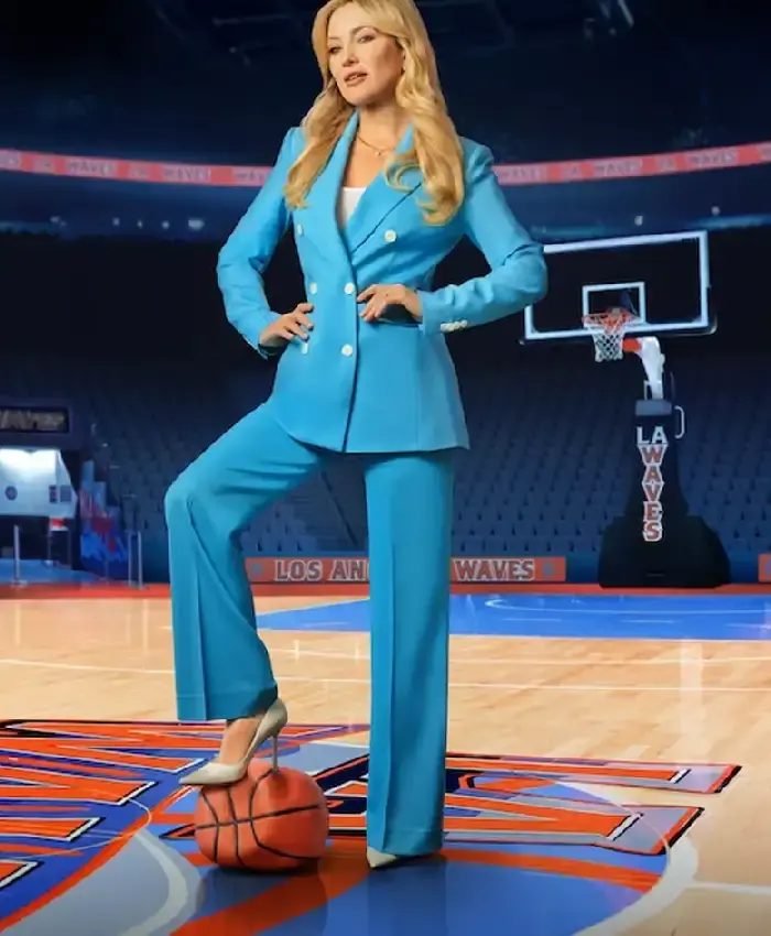 Kate Hudson Running Point S02 Blue Suit - Image 1