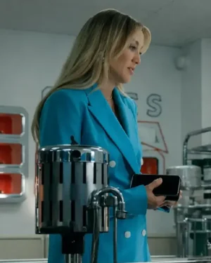 Kate Hudson Running Point S02 Blue Suit - Image 2
