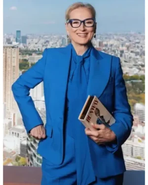 The Devil Wears Prada 2 Meryl Streep Blue Blazer - Image 1