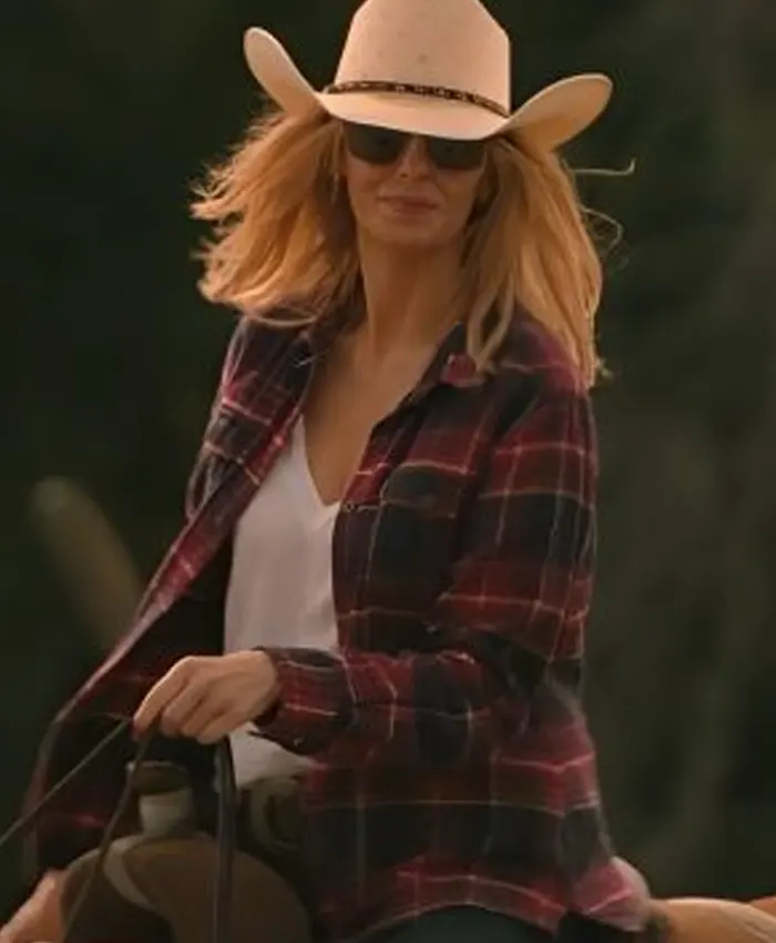 Dutton Ranch S01 Beth Dutton Plaid Shirt - Image 1