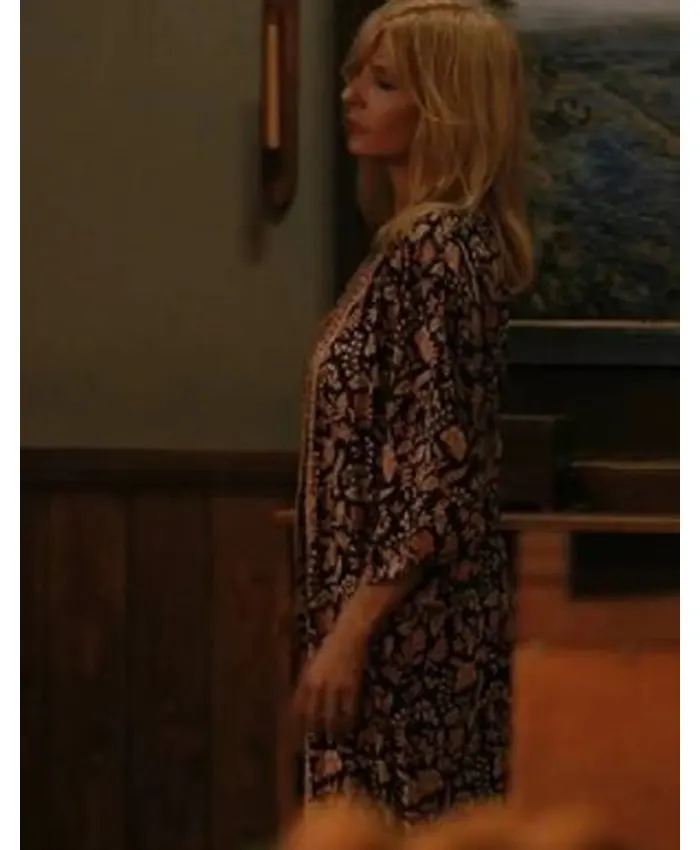 Shop Kelly Reilly Dutton Ranch S01 Floral Robe - Embrace the Wild Elegance - Image 4