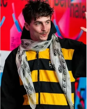 Timothee Chalamet 75th Berlinale Stripe Jacket - Celebrity Trendy Outfit - Image 2